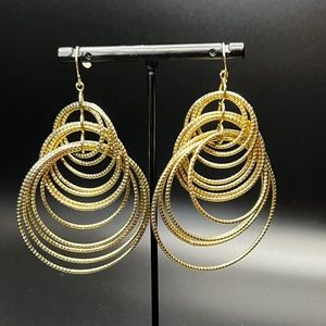 Multi-hoop Gold Earrings